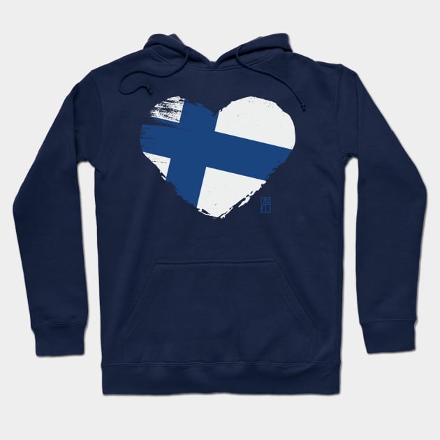 I love my country. I love Finland. I am a patriot. In my heart, there is always the flag of Finland. Hoodie by ArtProjectShop